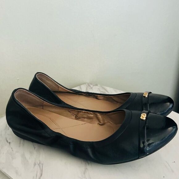 Cole Haan Elsie Leather Comfort Flat, Travel Casual, Size 8, Black‎ - Picture 1 of 16